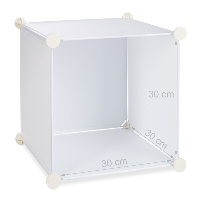 Relaxdays Plastic Storage Shelf with 16 Compartments