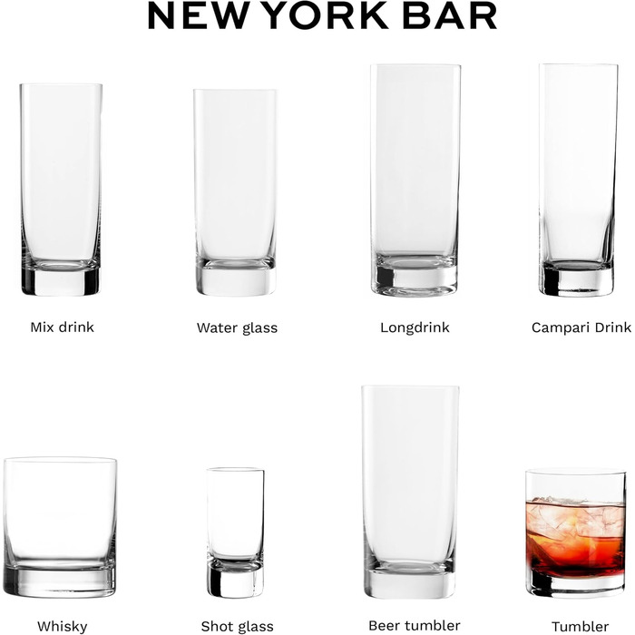 Набір келихів для шнапсу Stölzle Lausitz New York Bar 6 шт, 55 мл – кришталеве скло, німецька якість, для віскі та лікеру