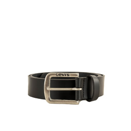 Чоловічий шкіряний ремінь Levi's Seine Regular Black, розмір 85