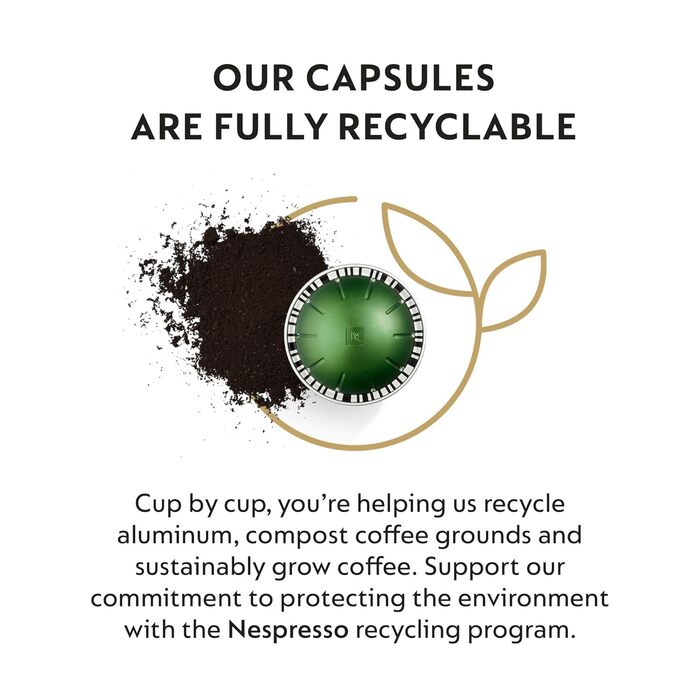 Капсули Nespresso VertuoLine Stormio, інтенсивна обсмажка, 30 шт., 227 мл
