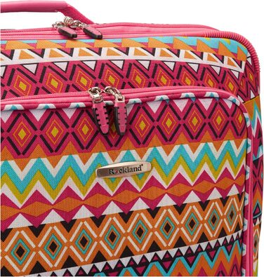 Набір валіз Rockland Escape Softside, 4 шт. (14/19/24/28 дюймів), племінний стиль