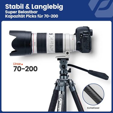 Штатив Fotopro Carbon X-Aircross 3 Lite: 151 см, 360° кулькова головка, для камери, легкий, синій