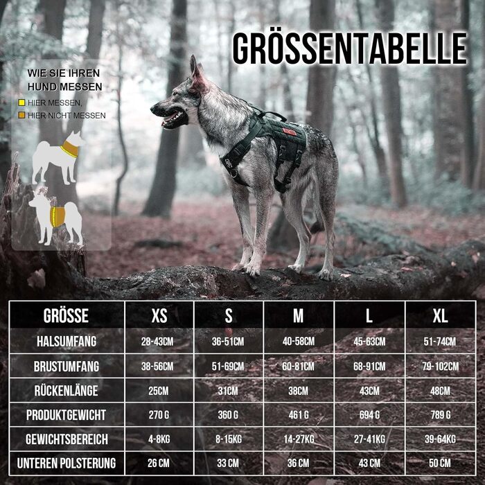 Шлейка для собак OneTigris AIRE MESH, чорна, M (40-58 см, 60-81 см) – тактична, анти-тяга, з 2 ручками, дихаюча