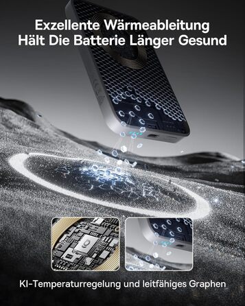 Power Bank Baseus Enerfill MagSafe 10000mAh 22.5W з магнітним кріпленням, USB-C, бездротовий, для iPhone 16/15/14/13/12