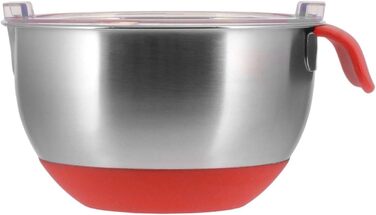 Набір мисок Gräwe: 1L, 2L, 4L, з нержавіючої сталі з кришкою, антиковзний низ