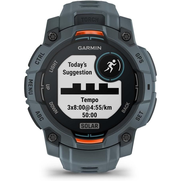 Годинник Garmin Instinct 3 Solar 45 мм - сонячна зарядка, 45 мм, один розмір
