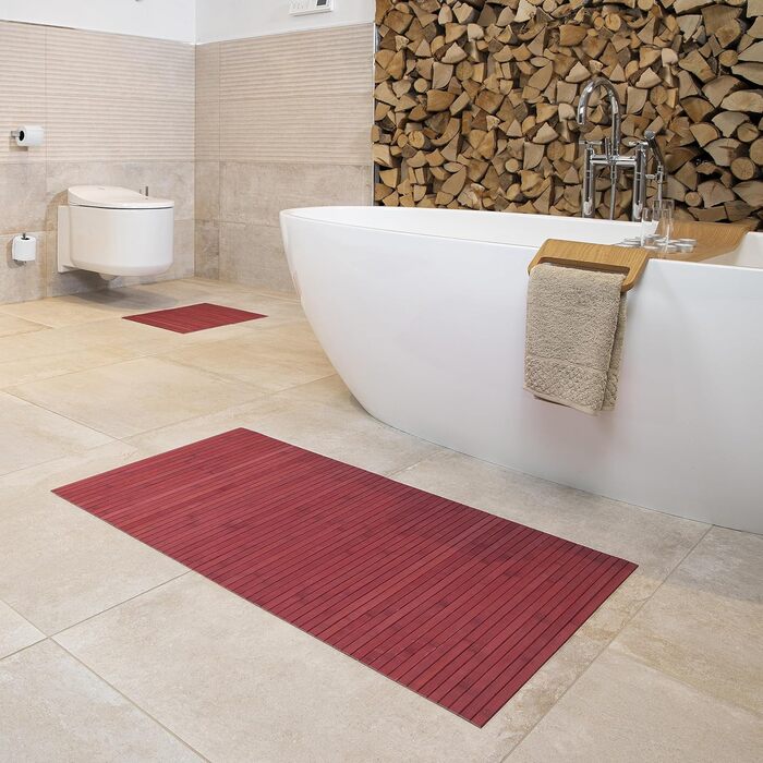 Bamboo Bath Mat Set - 3 Piece Non-Slip Bathroom Rugs | DE-Commerce