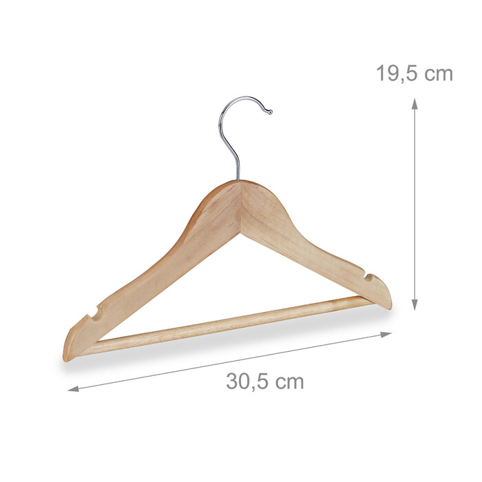 Relaxdays Children's Clothes Hangers, 20-Piece Set