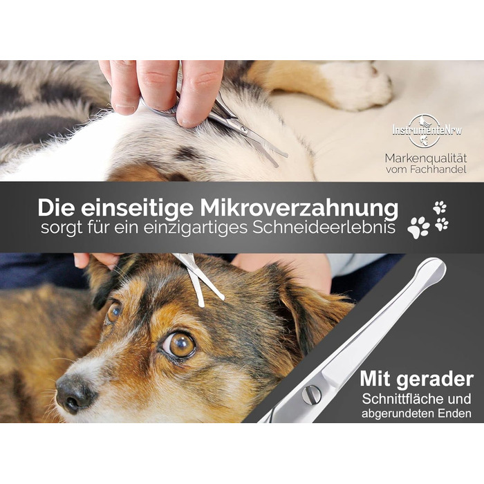Ножиці для грумінгу собак, ножиці для стрижки шерсті собак з мікро-зубчиками, нержавіюча сталь, Solingen
