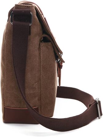 Чоловіча нагрудна сумка OSMIE з канвасу, 16 л, чорна/кавова (M)