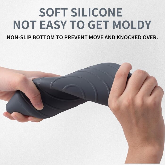 Складаний годівниця для собак SLSON, витокозахисний, портативний, для подорожей на авто, персиково-рожевий (холодний темно-сірий)