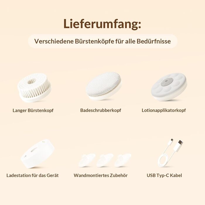 Електрична щітка для спини, м'яка ексфоліація, довгоручна душова щітка, допомога у нанесенні крему для жінок, чоловіків, людей похилого віку, глибоке очищення для всіх типів шкіри, гарна піна - Рожева (Перламутровий)