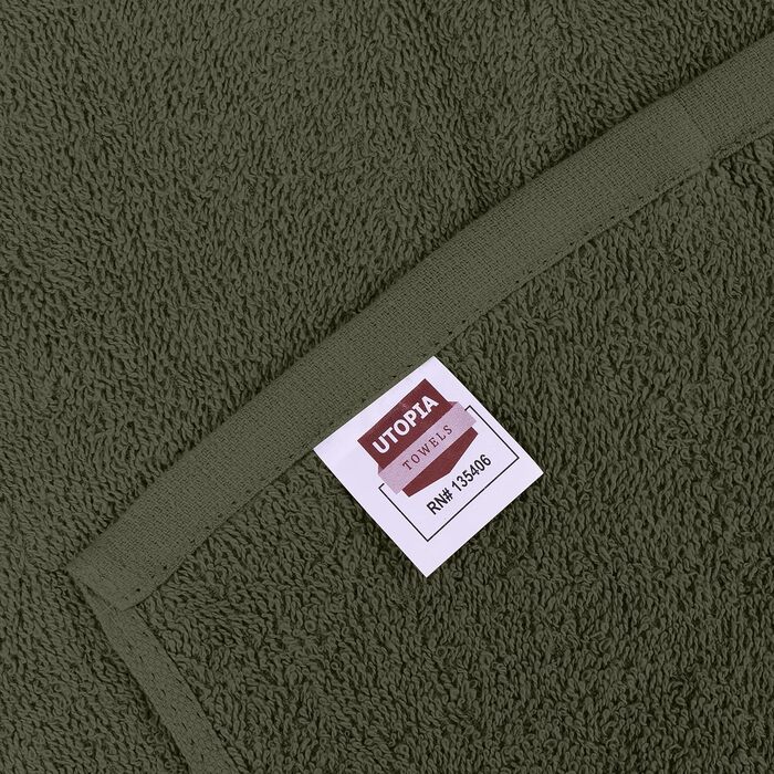 Набір фланелевих рушників для обличчя Utopia Towels, 100% бавовна, гігроскопічні та м'які рушники для вмивання, сірі, 24 шт.