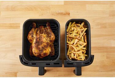 Аерофритюрниця Tefal Dual Easy Fry & Grill EY905D 8.3л 2700Вт з грилем - смаження без олії