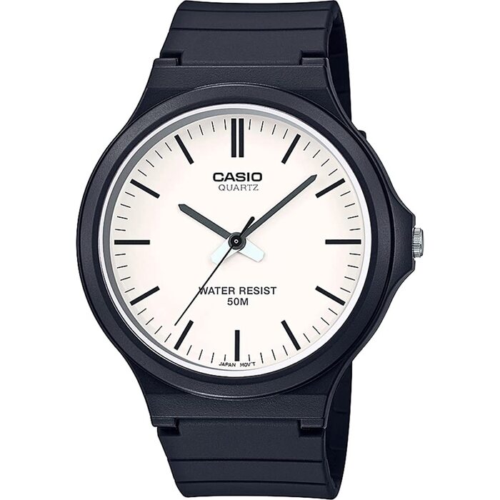 Годинник наручний Casio Collection унісекс кварцовий з ремінком з Харту (чорний/білий)