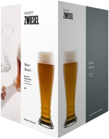 Пивний келих для пшеничного пива SCHOTT ZWIESEL Bavaria Beer Basic 0,5 л (набір 4 шт.) - кришталь Tritan, Німеччина