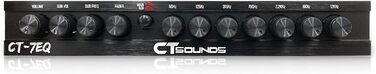 Автомобільний параметричний еквалайзер CT Sounds CT-7EQ, 7-смуговий, 1/2 DIN