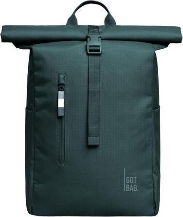 Рюкзак GOT BAG Rolltop Easy з переробленого пластику Ocean Impact, водонепроникний, для ноутбука 16'', 31 л, колір Sea Teal