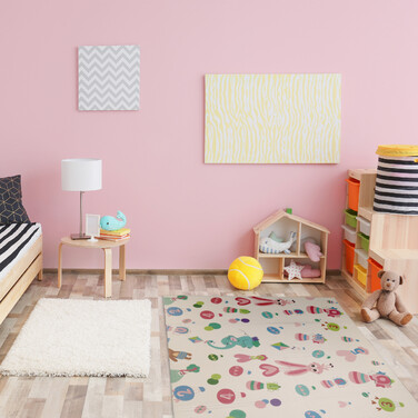 Relaxdays Foldable Play Mat with Animal Motifs