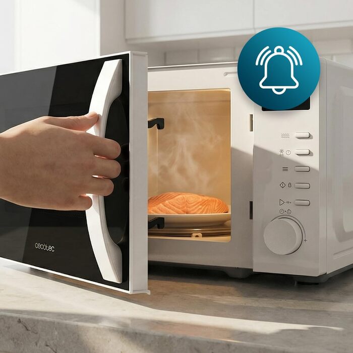 Мікрохвильова піч Cecotec Proclean 5105 біла, 20л, з грилем, технологією 3DWave та функцією розморожування