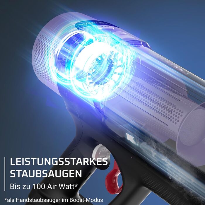 Акумуляторний вертикальний пилосос Rowenta X-Force Flex 9.60 Complete RH2099WO (Lavender) з LED-підсвіткою та повним набором насадок, 100 AW