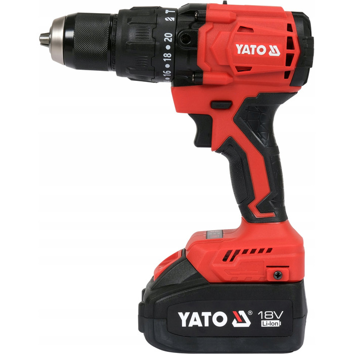 Ударний дриль-шурупокрут Yato 18 В, 120 Нм, 2 x 4 Аг