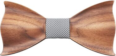 Набір краваток Mr.Van Holzfliege з дерева: краватка, запонки, брош, нагрудна хустинка (срібло)