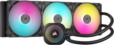 Система водяного охолодження Corsair iCUE LINK Titan 240 RX RGB для CPU - 240 мм AIO з 2 вентиляторами RX120 RGB, сумісна з Intel LGA 1851/1700, AMD AM5/AM4, з iCUE LINK Hub (Чорний)
