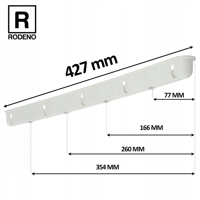 Стельова сушарка для білизни Rodeno, 5 прутів, регульована, 120 см