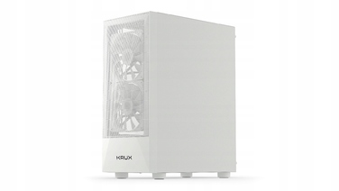 Корпус для ПК Krux Vako RGB ATX, загартоване скло, вентилятори 2x140мм 1x120мм, білий