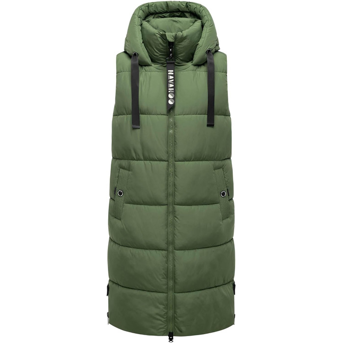 Жіноча степна жилетка Navahoo з капюшоном та коміром, тепла, для активного відпочинку, B942 (XS, Pine-Olive)