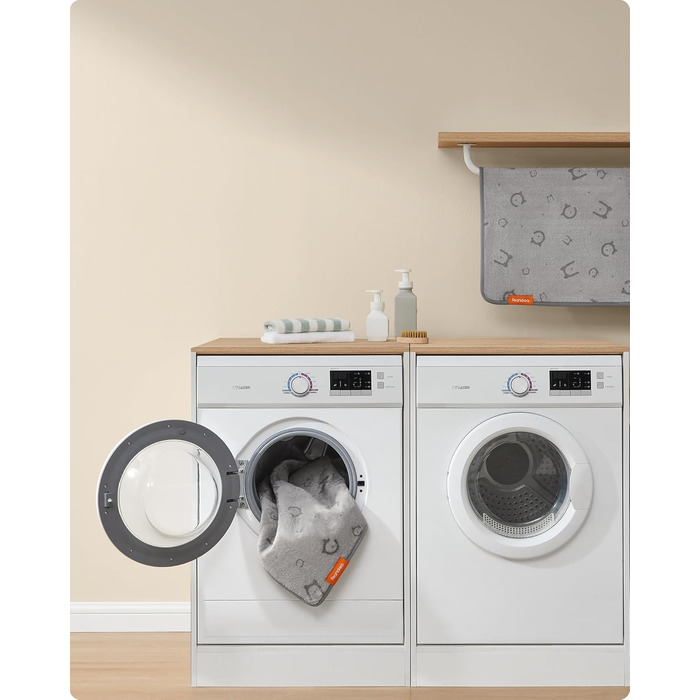 Водонепроникний килимок для собак Feandrea, 2 шт., 122 x 91 см, XL, антиковзаюча, вбираюча, для собак, котів, кроликів, сірий