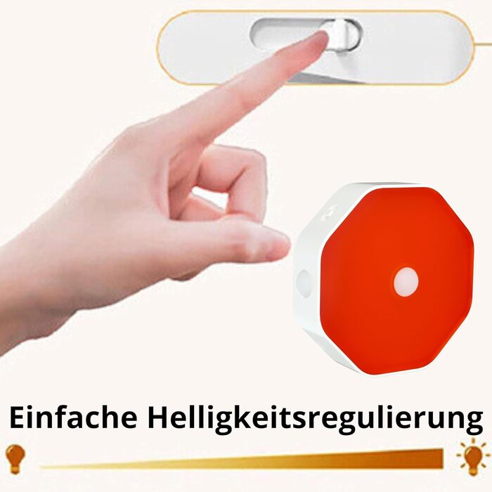 Нічна лампа-кліпса для читання Toys4Boys: LED, 360° гнучкий світильник для книг, червоний сенсор, 8 LED, для читання в ліжку