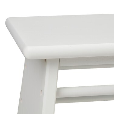Relaxdays Bamboo Footrest - White