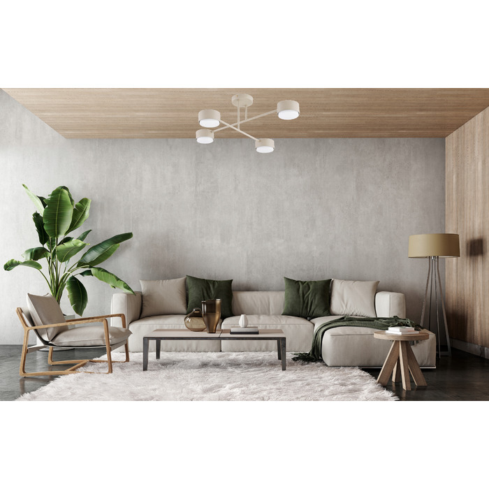 Підвісна люстра Elko-Lighting Mono Ecru 4 точки світла GX53