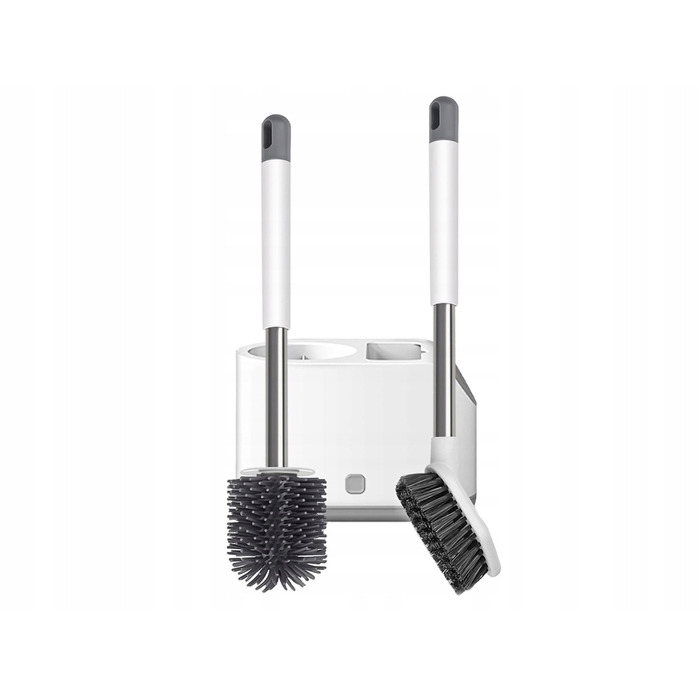 Силіконовий набір для чищення унітаза 2в1: подвійний комплект щіток для туалету