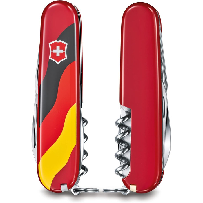 Швейцарський ніж Victorinox Spartan (12 функцій, велика клинка, відкривачка для пляшок) 91 мм, червоний