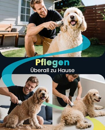 Професійна тиха машинка для стрижки собак Oneisall з довгим хутром та густою шерстю, знімні леза з нержавільної сталі, для собак, котів, коней, час роботи 4 години