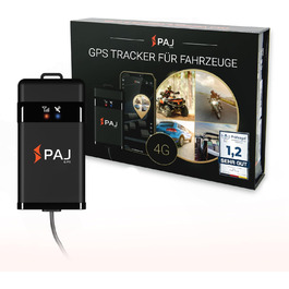 PAJ GPS 4G трекер для мотоцикла, авто, транспорту – прихований монтаж, 9-75В, захист від крадіжок, онлайн відстеження через додаток, 365 днів історії, кабель 1,5 м