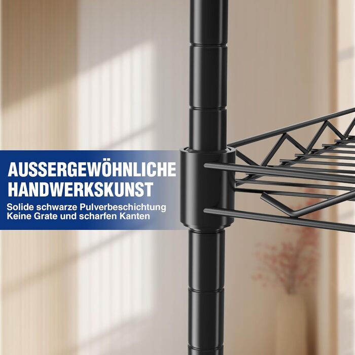 WORKPRO Regal für Wohnzimmer, Lagerregal aus Metall