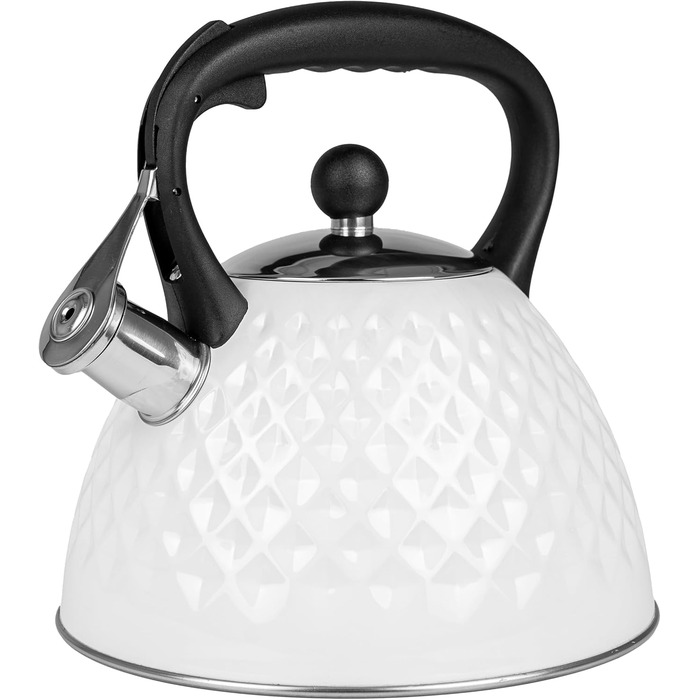 Чайник Karl Hausmann 3L з автоматичним свистком для індукційних, газових та електричних плит - нержавіюча сталь