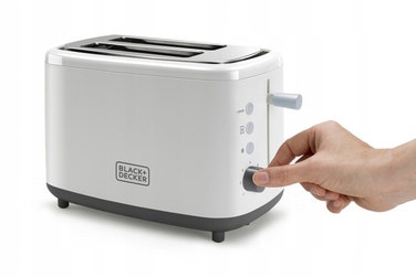 Тостер Black+Decker BXTOA820E, білий, 820 Вт