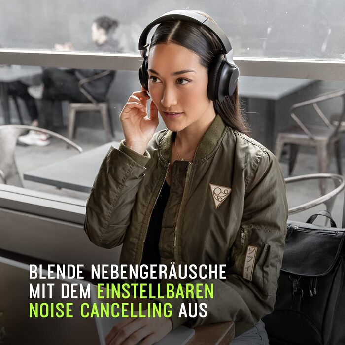 Shure Aonic 40: Бездротові навушники з активним шумозаглушенням, Bluetooth, мікрофон, 25 годин роботи, сумісність з iPhone та Android, білий (чорний)