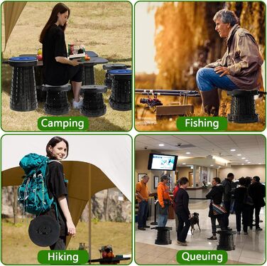 Складаний стілець Upgrade XXL з подушкою, чорний. Міцний, для дорослих, вантажопідйомність 1000 фунтів, для кемпінгу, подорожей та активного відпочинку