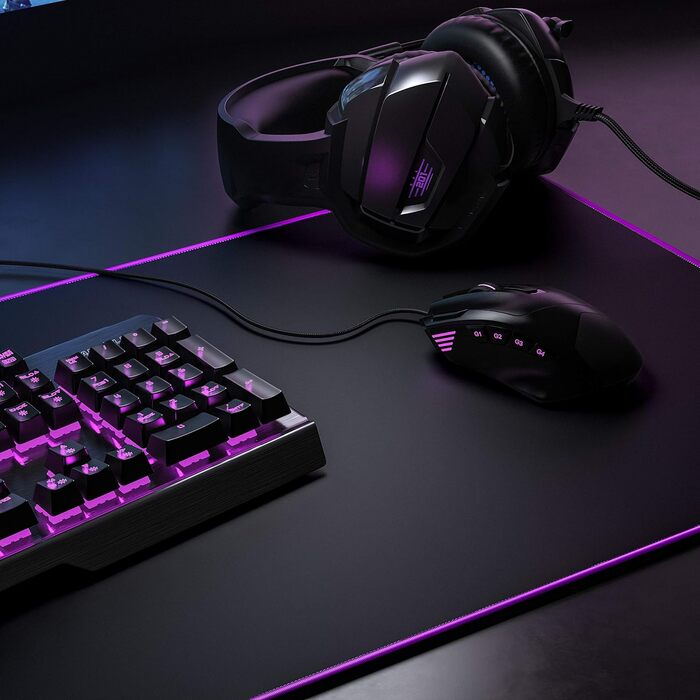 Килимок для миші TITANWOLF XXL 900x400mm - великий, фіолетовий, для геймінгу