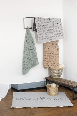 Лежанка для собак David Fussenegger 'Best Friend Allover' з фетру, 70 x 90 см, сіра