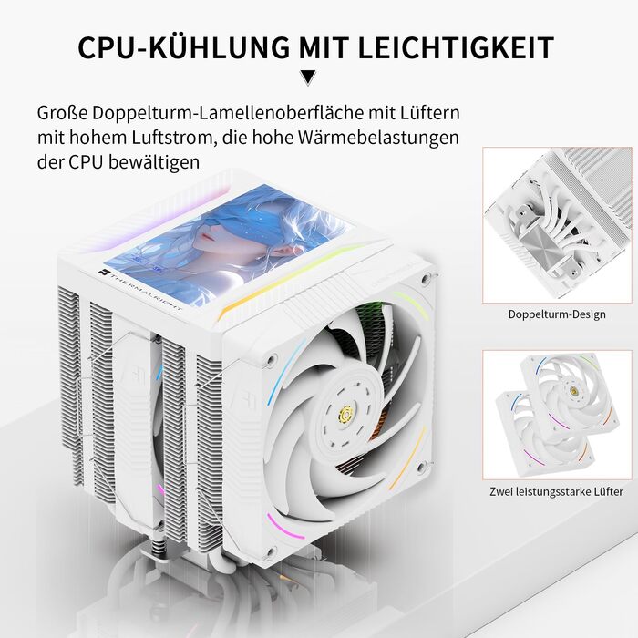 Кулер для процесора Thermalright Peerless Assassin 120 VISION MAX ARGB Black, з 2 вентиляторами TL-K12 PWM та 5
