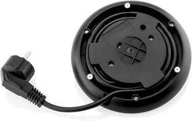 Електричний чайник ETA Storio I, 2200 Вт, 1,7 л, індикатор рівня води, автовимкнення, захист від перегріву, шнур посередині, фільтр, чорний