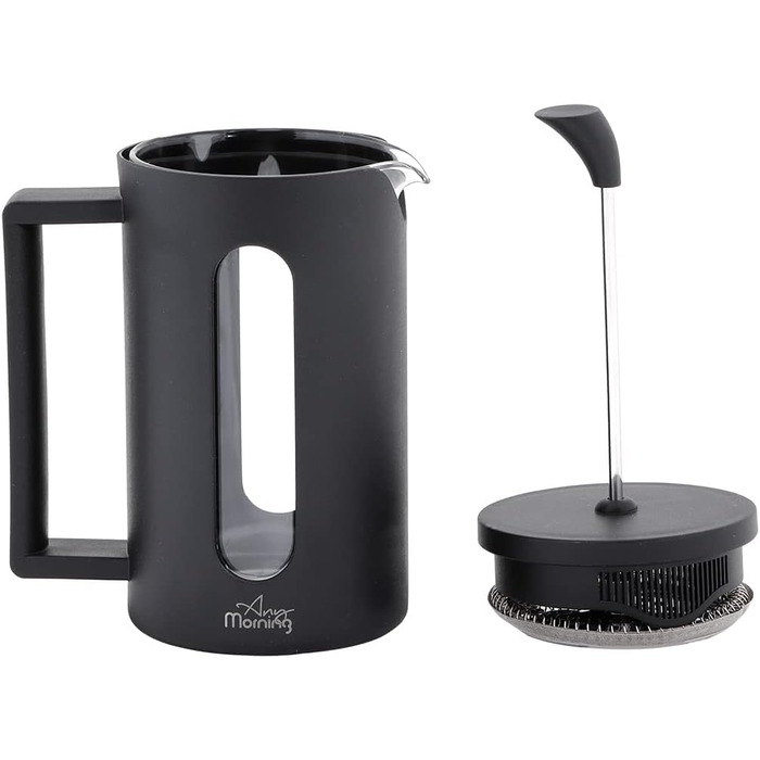 French Press Any Morning: кавоварка френч-прес з нержавіючої сталі, 600 мл | Для свіжого фільтрованого кави та Cold Brew