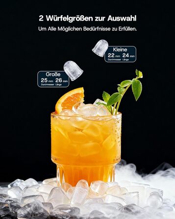 Машина для приготування льоду Upstreman BI12, біла: швидке охолодження, автоматичне очищення, для дому, офісу